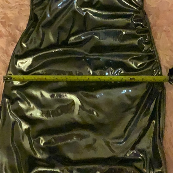 Lush - Sexy stretch bodycon silver metal dress - Size US Small - Picture 13 of 14